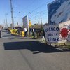 Letzte Vorbereitungen für die Demo in dem Alfred Krupp Weg in Münster #Uranmüllexport nach Russland Foto Sofa Münster
