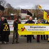 Foto (aaa-West): Protest am Ahauser Atommüll-Lager (15.12.2019)